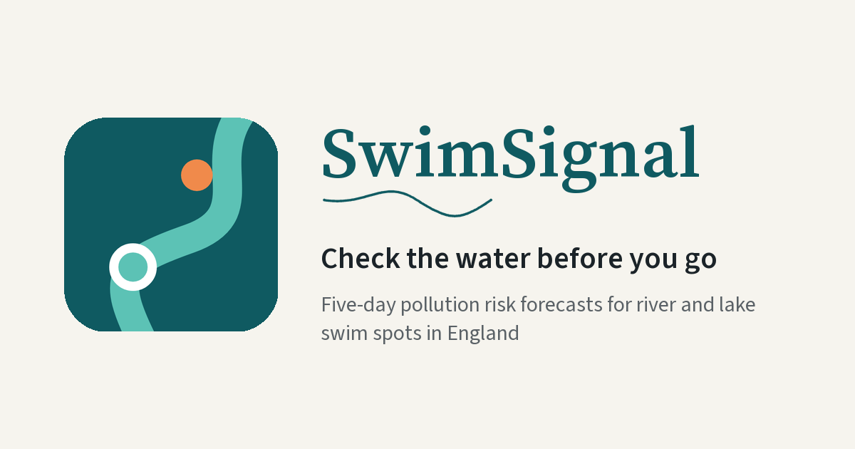 SwimSignal · pollution risk forecasts for swim spots